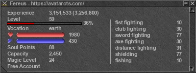 Signature for player Fereus