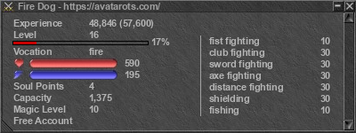 Signature for player Fire Dog