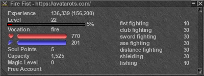 Signature for player Fire Fist