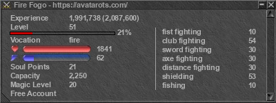 Signature for player Fire Fogo