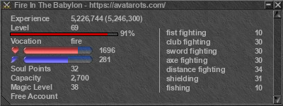 Signature for player Fire In The Babylon