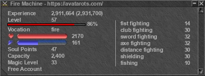 Signature for player Fire Machine