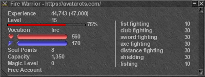 Signature for player Fire Warrior