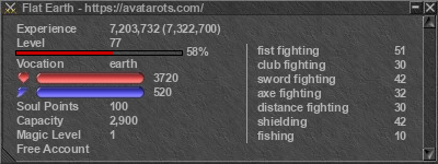 Signature for player Flat Earth