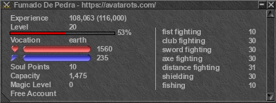 Signature for player Fumado De Pedra