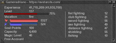 Signature for player Gameradriano