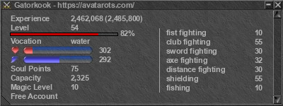 Signature for player Gatorkook