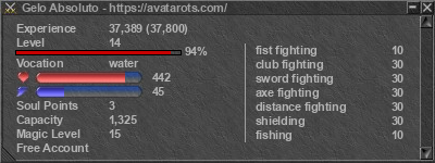 Signature for player Gelo Absoluto