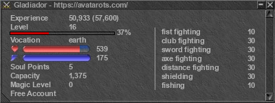 Signature for player Gladiador