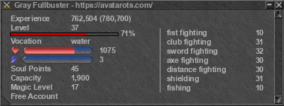 Signature for player Gray Fullbuster