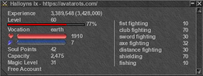 Signature for player Halloyns Ix