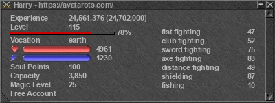 Signature for player Harry