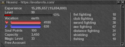 Signature for player Hexenz