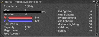 Signature for player Horus