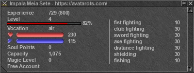 Signature for player Impala Meia Sete