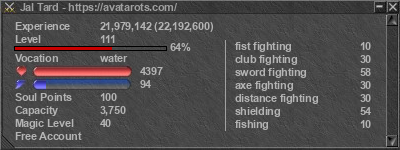 Signature for player Jal Tard