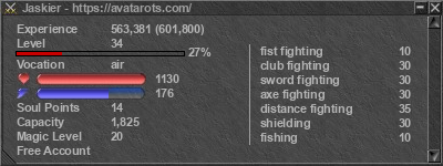 Signature for player Jaskier