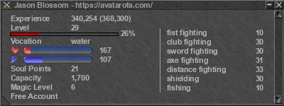 Signature for player Jason Blossom