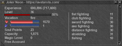 Signature for player Joker Neon