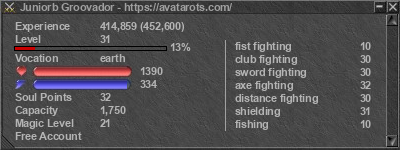 Signature for player Juniorb Groovador