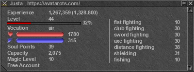 Signature for player Justa