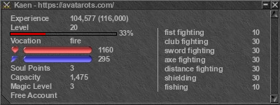 Signature for player Kaen