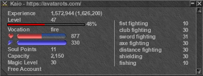 Signature for player Kaio