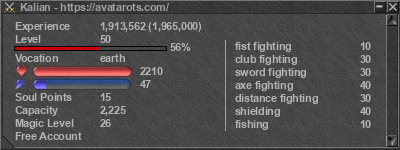 Signature for player Kalian