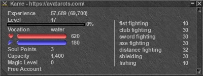 Signature for player Kame