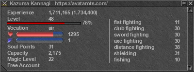 Signature for player Kazuma Kannagi