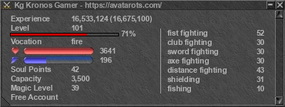 Signature for player Kg Kronos Gamer