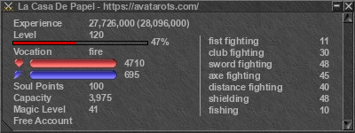 Signature for player La Casa De Papel