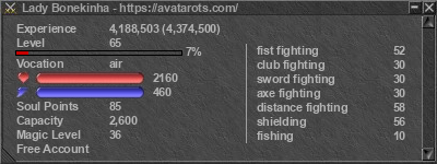 Signature for player Lady Bonekinha