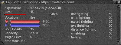 Signature for player Lan Lord Druidprince