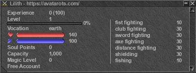 Signature for player Lilith