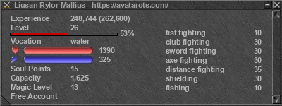 Signature for player Liusan Rylor Mallius