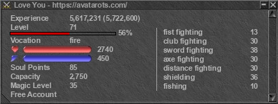 Signature for player Love You