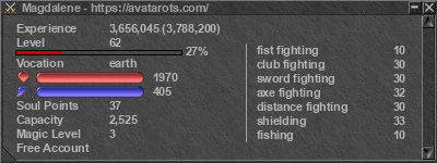 Signature for player Magdalene