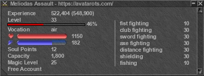 Signature for player Meliodas Assault