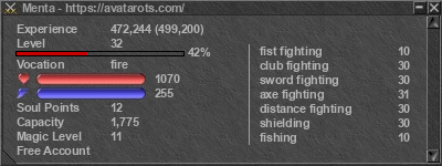 Signature for player Menta