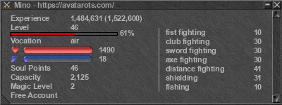 Signature for player Mino