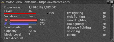 Signature for player Motoqueiro Fantasma