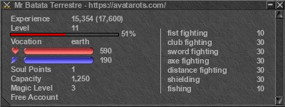 Signature for player Mr Batata Terrestre