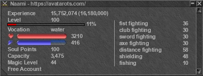 Signature for player Naami