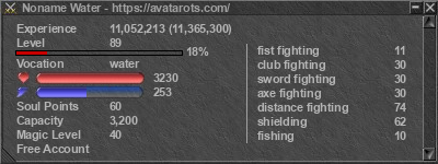 Signature for player Noname Water