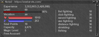 Signature for player Notail