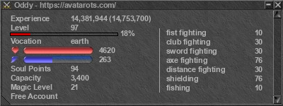 Signature for player Oddy