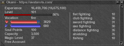 Signature for player Okami