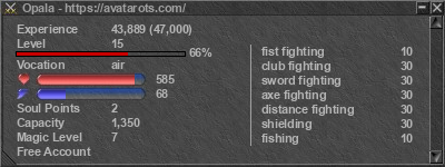 Signature for player Opala
