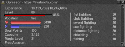 Signature for player Opressor